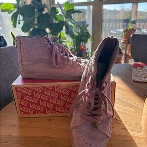 Vans Women's Snakeskin Suede High-Top Sneakers